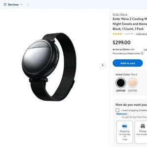 Embr Wave 2 Wristband - Black